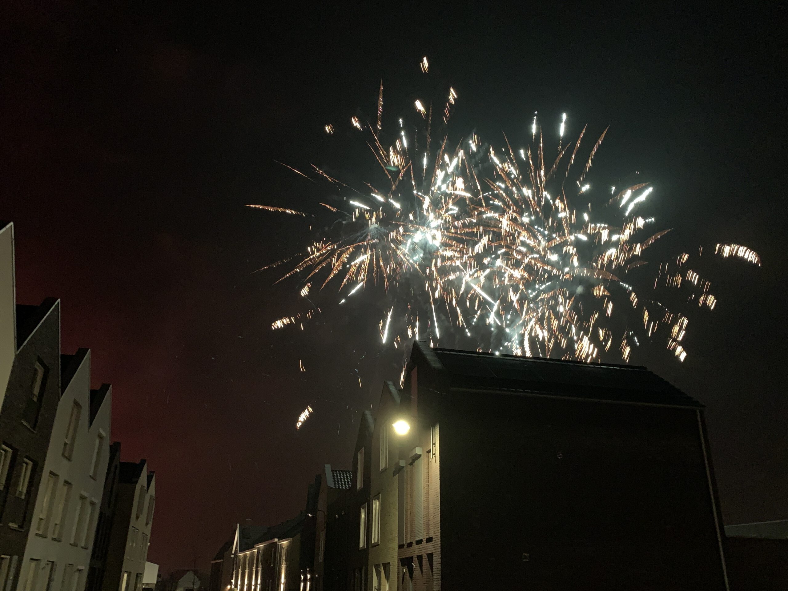Vuurwerk boven Goese Diep